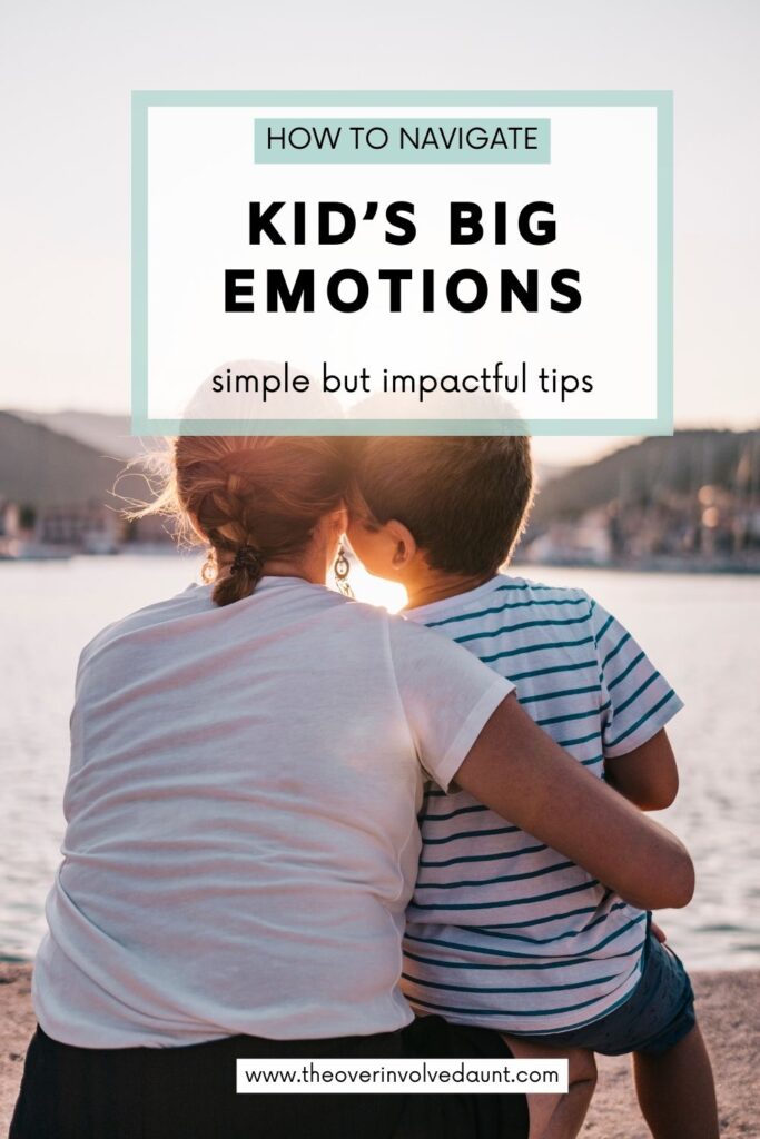 How to navigate children's big emotions; mom and child hugging and bonding